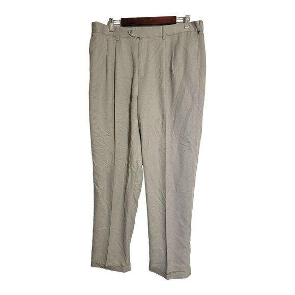 Croft & Barrow Pants Mens Size 36x32 Beige Khaki Cotton